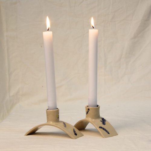 handmade ceramic candleholders